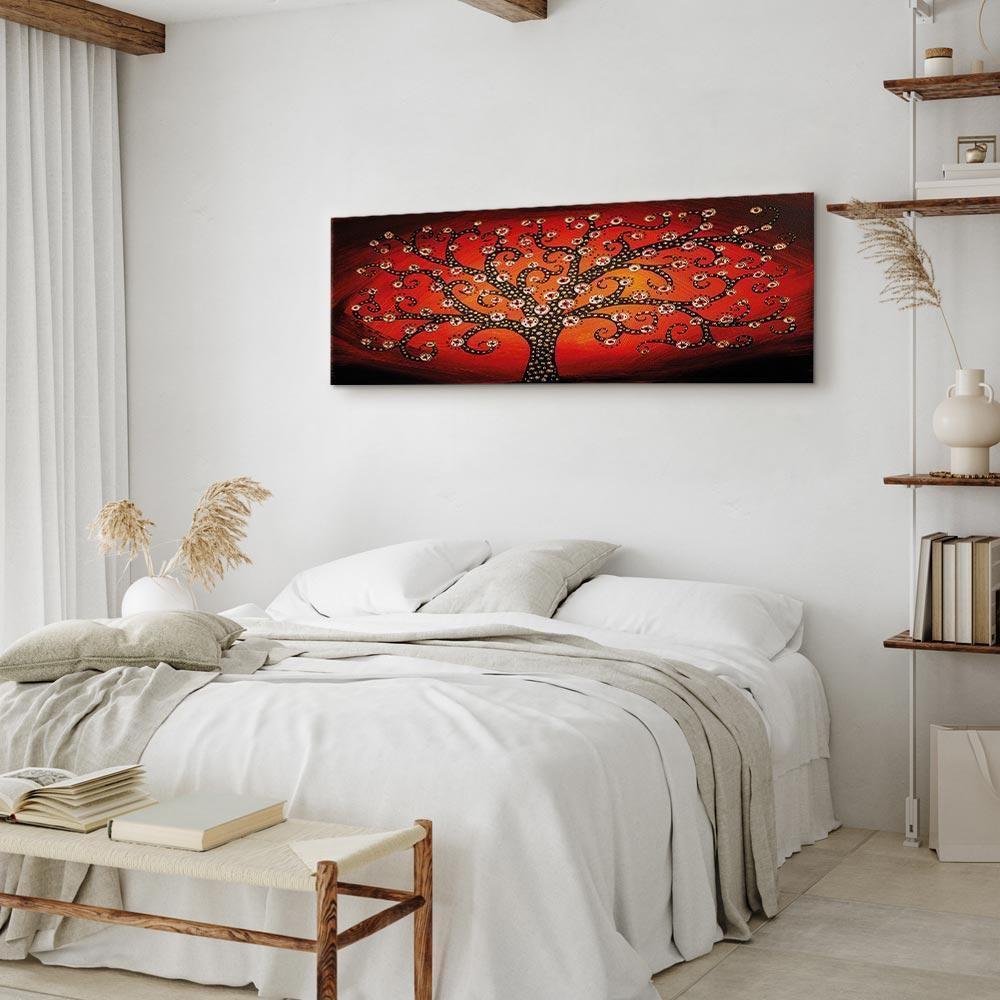 Obraz - Ogniste drzewo (1-częściowy) wąski