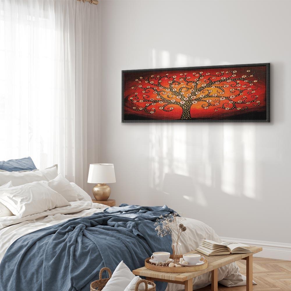 Obraz - Ogniste drzewo (1-częściowy) wąski