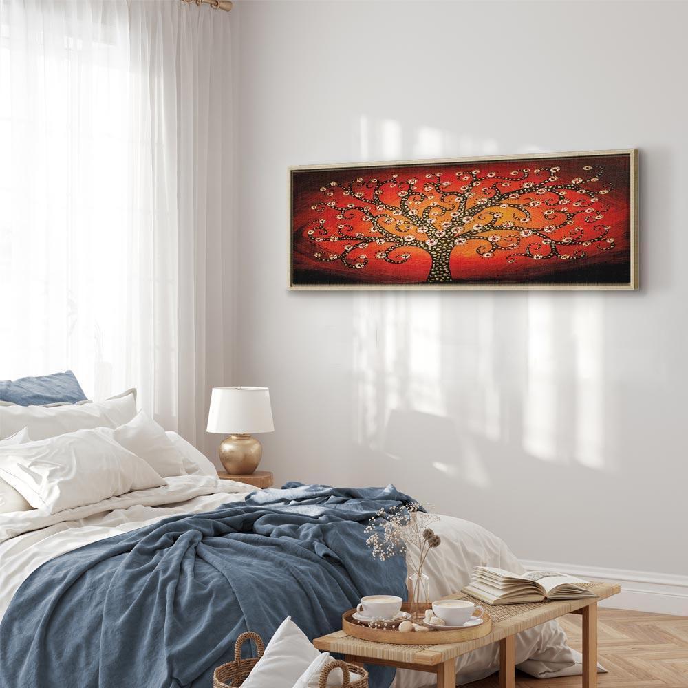 Obraz - Ogniste drzewo (1-częściowy) wąski