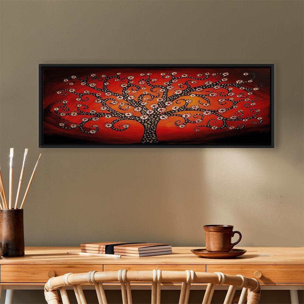 Obraz - Ogniste drzewo (1-częściowy) wąski