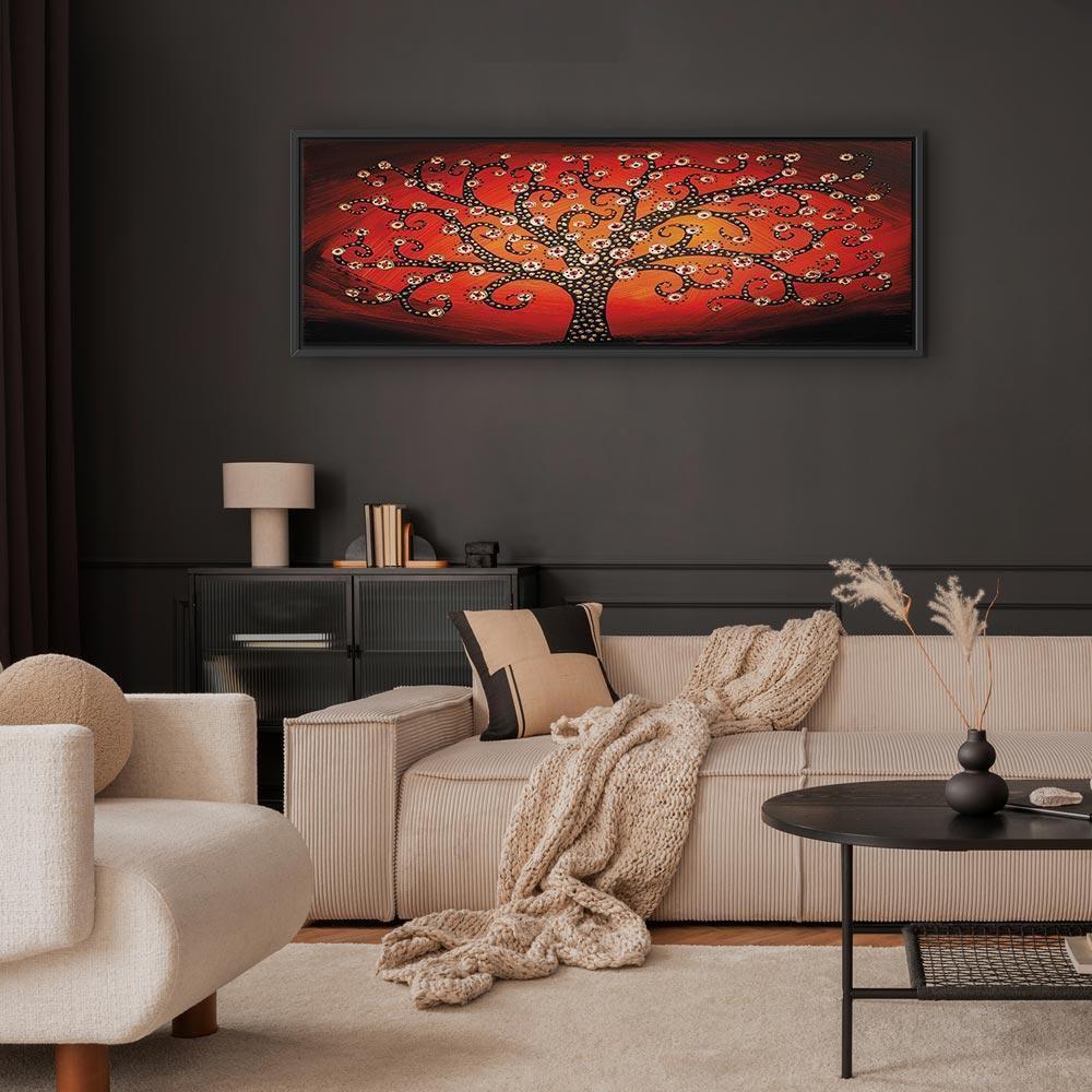 Obraz - Ogniste drzewo (1-częściowy) wąski