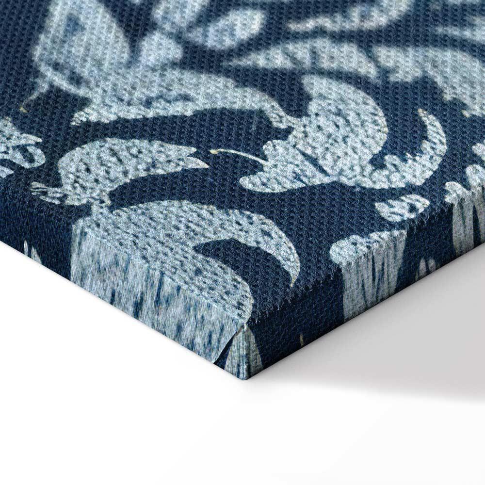 Obraz - Ornament retro dekoracyjny motyw w przetartych błękitach