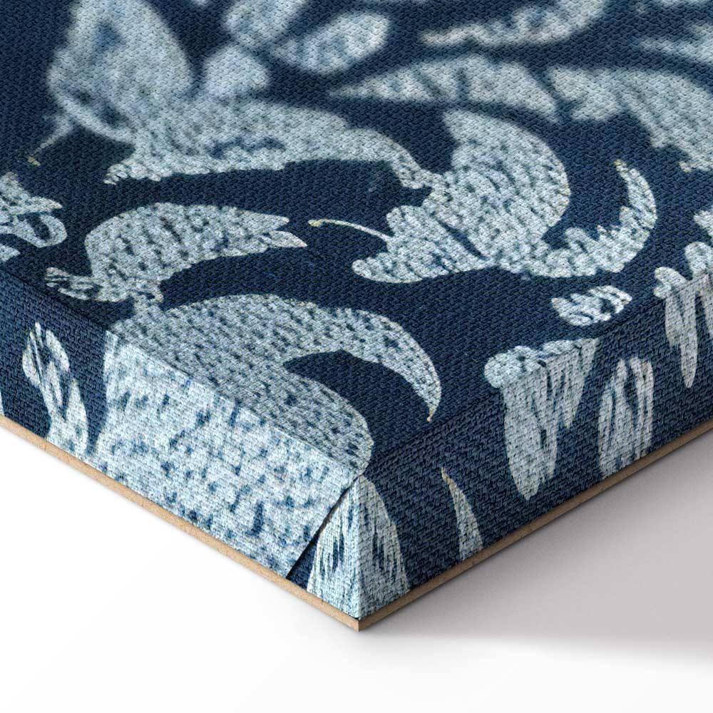 Obraz - Ornament retro dekoracyjny motyw w przetartych błękitach