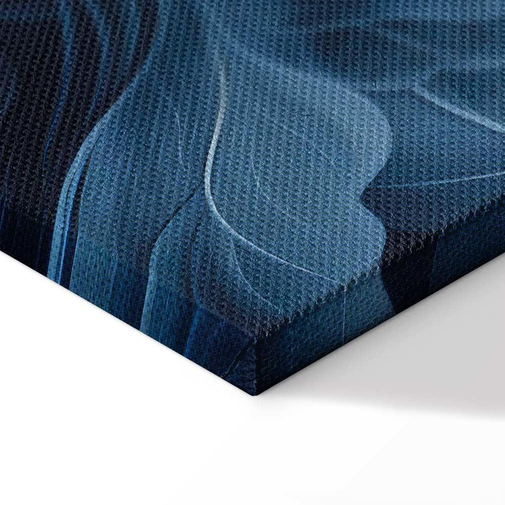 Obraz - Ornamenty abstrakcyjne ciemnoniebieskie wiktoriańskie liście