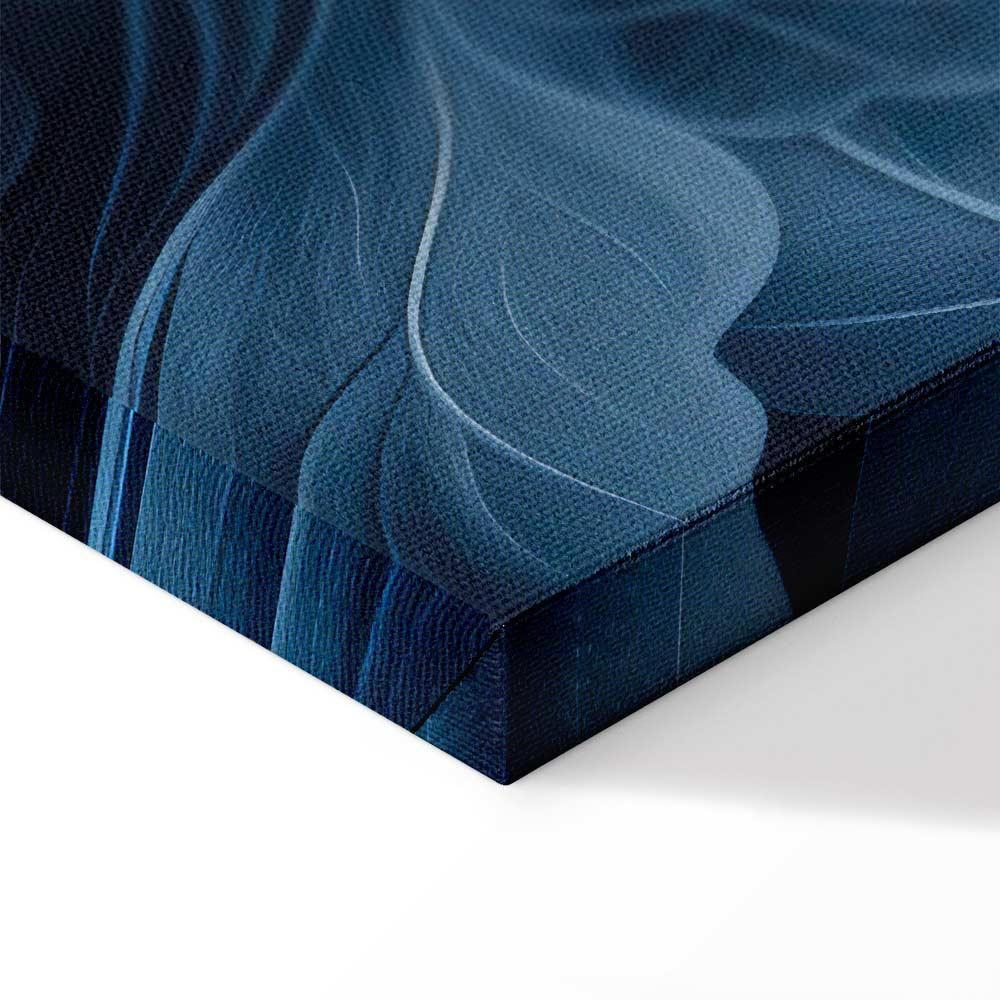 Obraz - Ornamenty abstrakcyjne ciemnoniebieskie wiktoriańskie liście