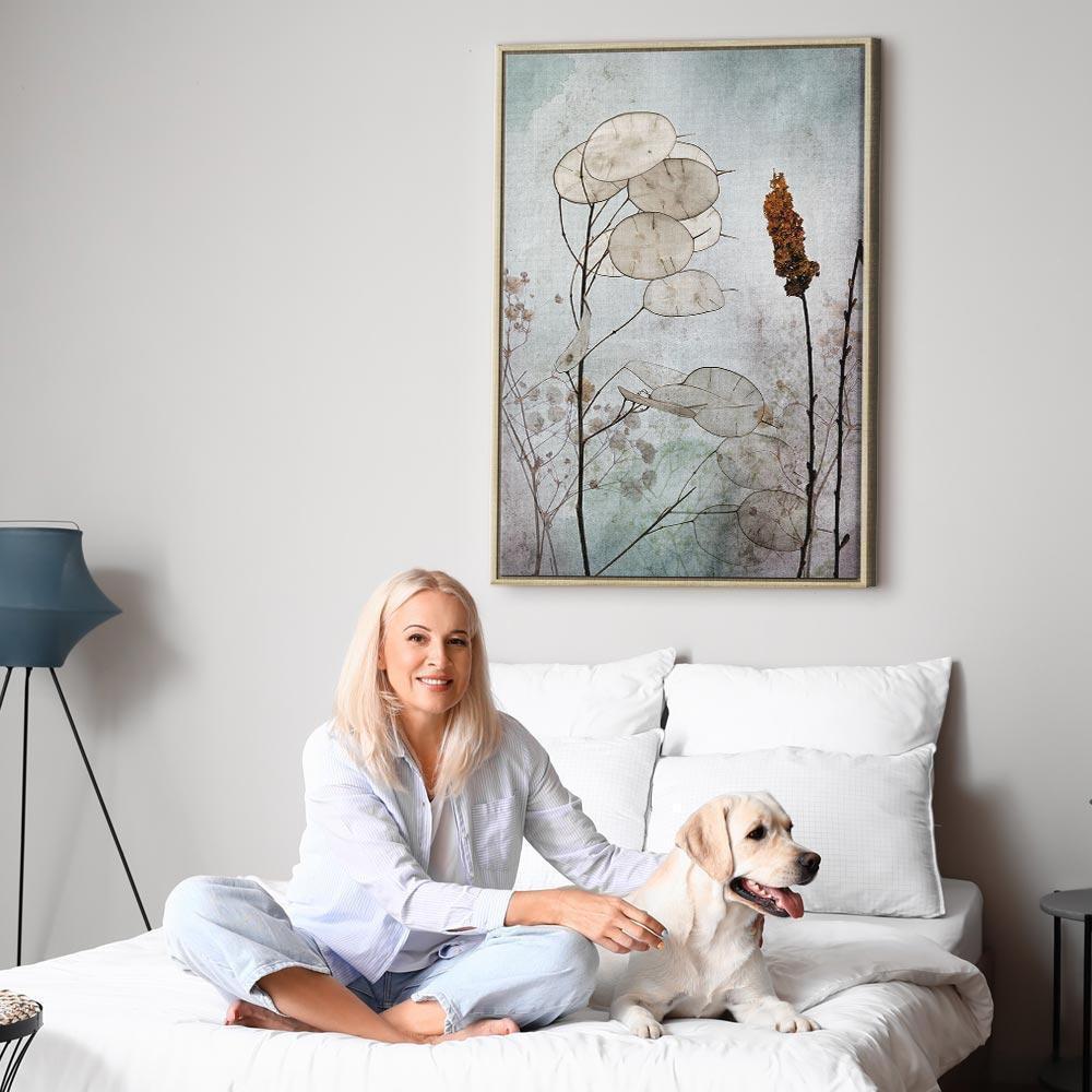 Obraz - Owoce lunarii (1-częściowy) pionowy