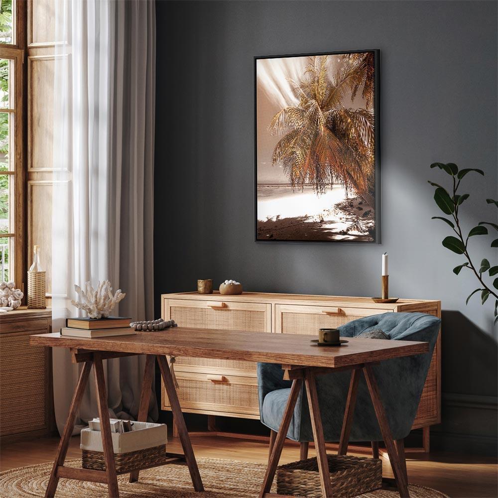 Obraz - Palmowy cień (1-częściowy) pionowy