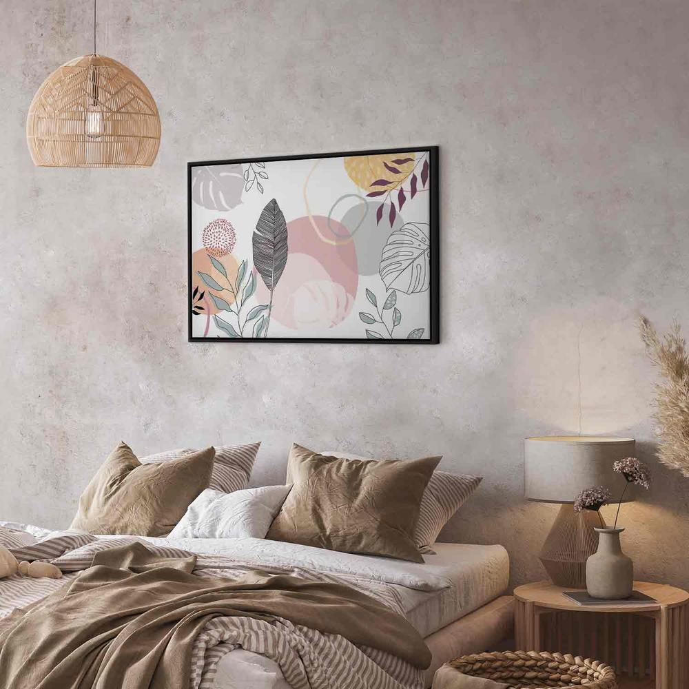 Obraz - Pastelowa grafika liniowa