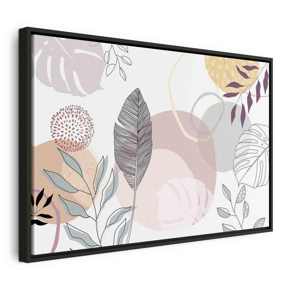 Obraz - Pastelowa grafika liniowa