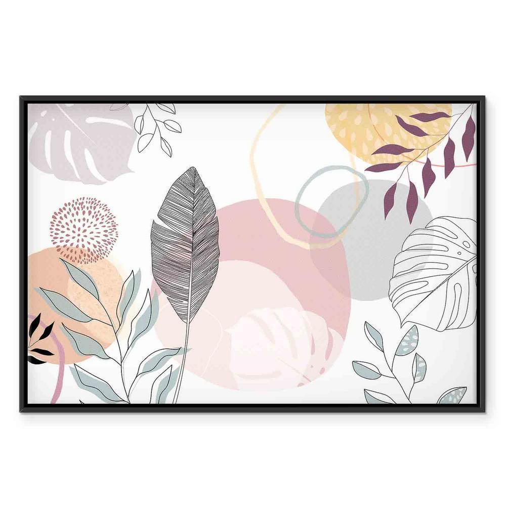 Obraz - Pastelowa grafika liniowa