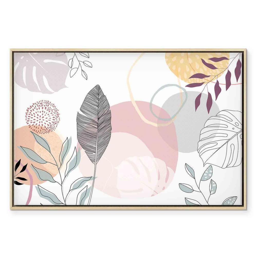 Obraz - Pastelowa grafika liniowa