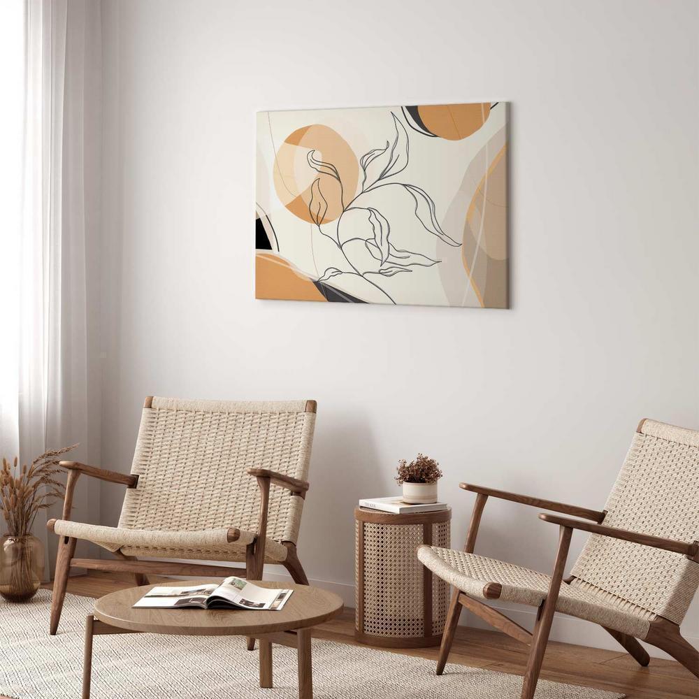 Obraz - Pejzaż z listkiem