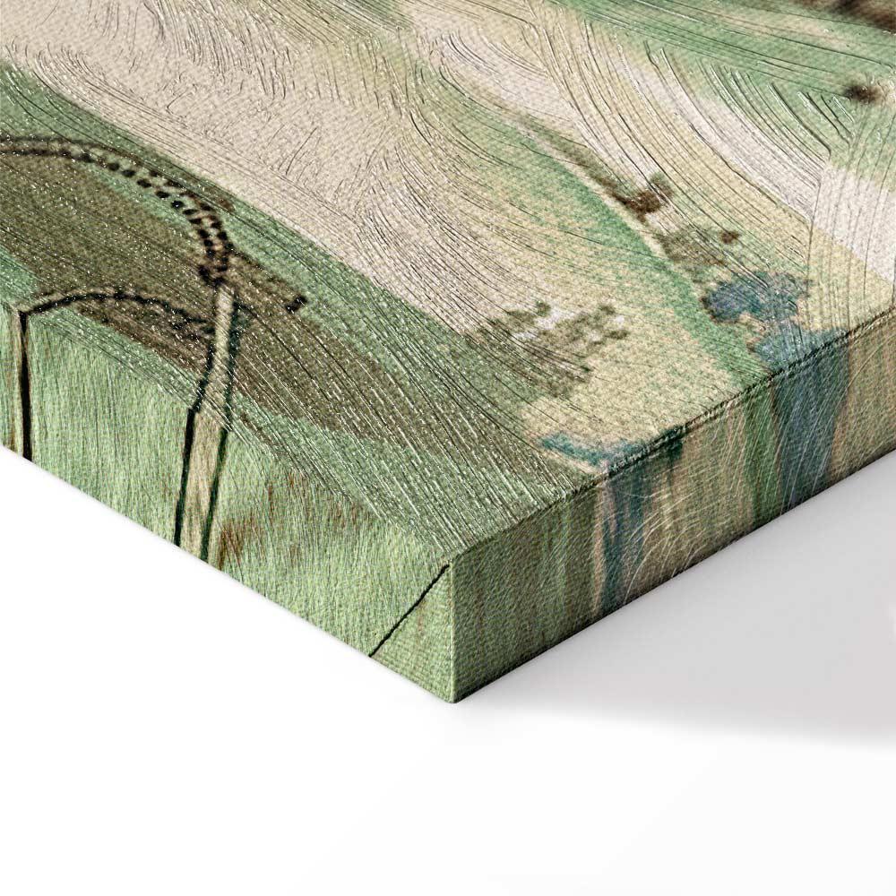 Obraz - Pejzaż z zielonymi polami i drzewami toskański słoneczny widok