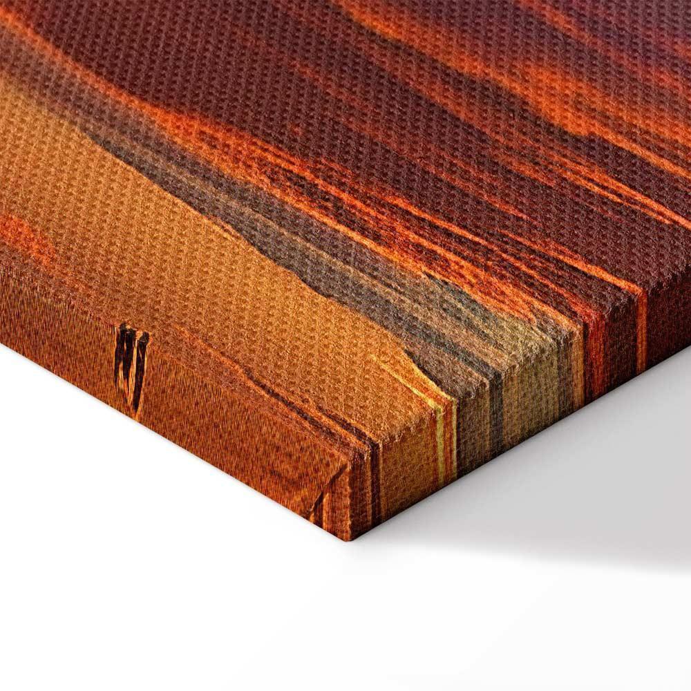 Obraz - Piękny zachód słońca - chmury w ciepłych odcieniach