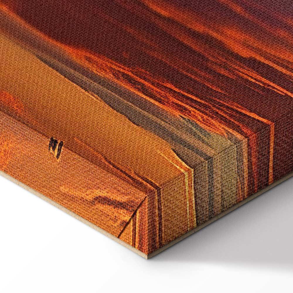 Obraz - Piękny zachód słońca - chmury w ciepłych odcieniach