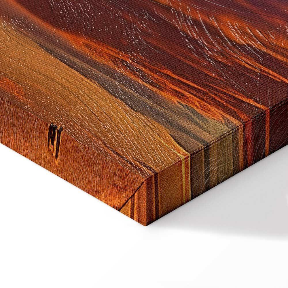 Obraz - Piękny zachód słońca - chmury w ciepłych odcieniach