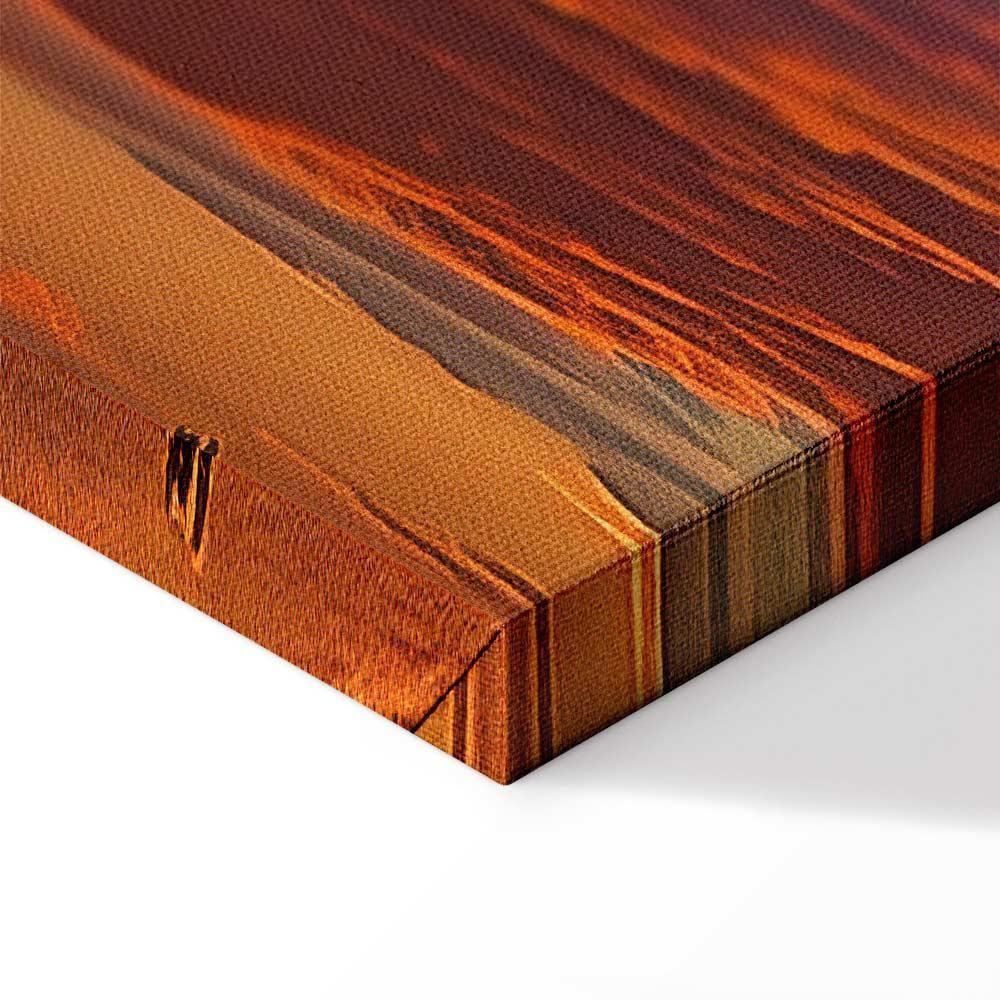 Obraz - Piękny zachód słońca - chmury w ciepłych odcieniach