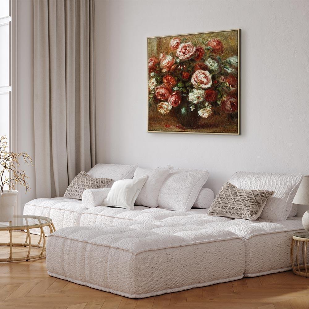 Obraz - Pierre-Auguste Renoir – Bukiet róż (martwa natura)