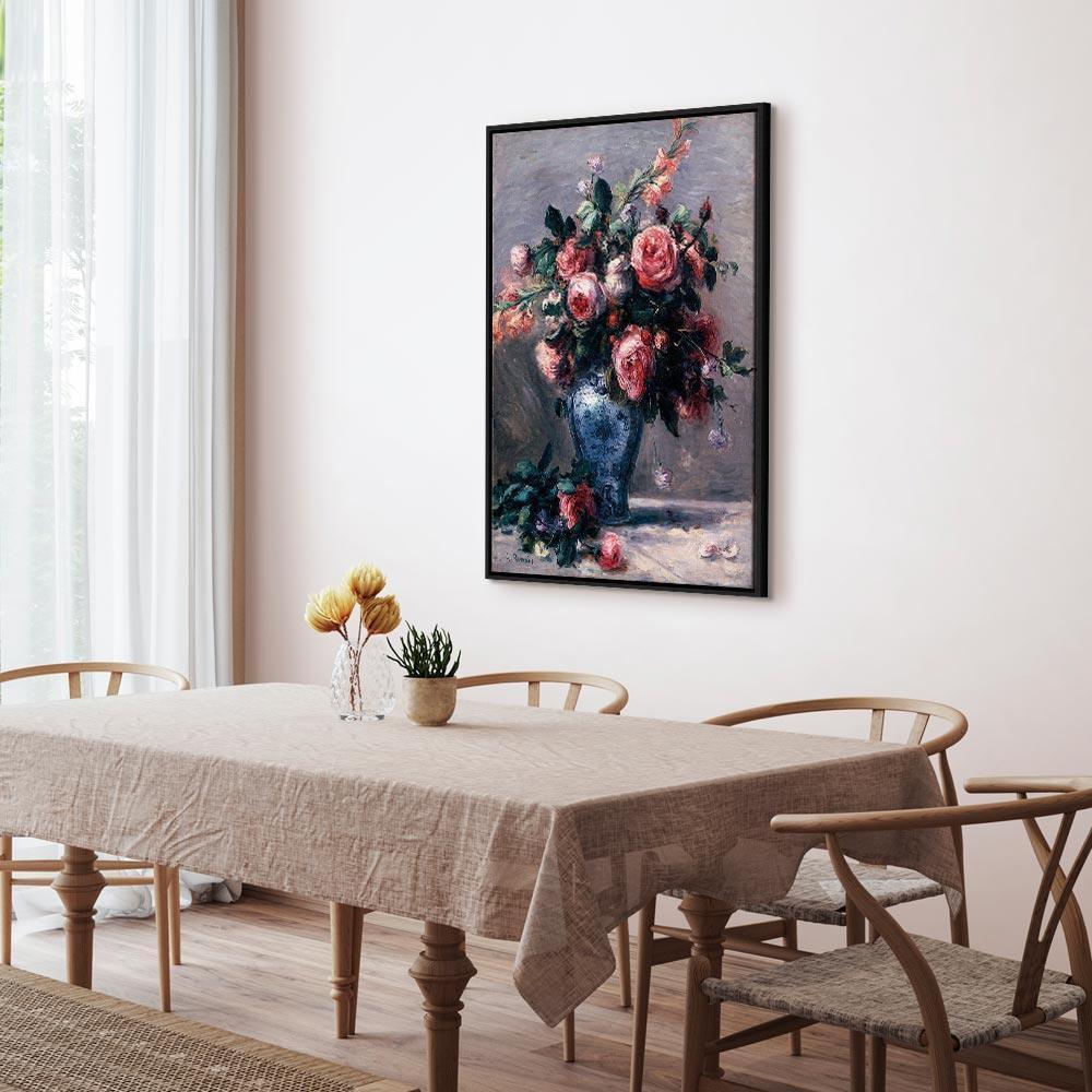 Obraz - Pierre-Auguste Renoir – Wazon róż