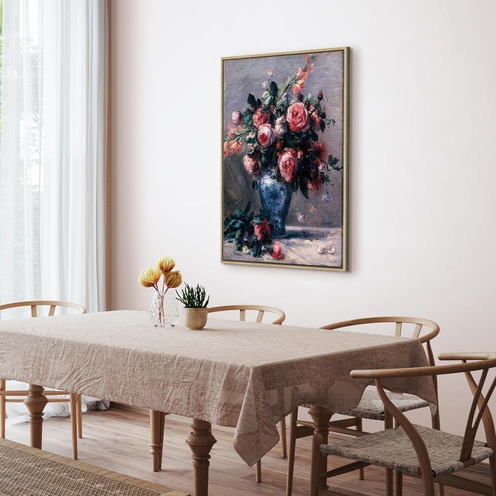 Obraz - Pierre-Auguste Renoir – Wazon róż