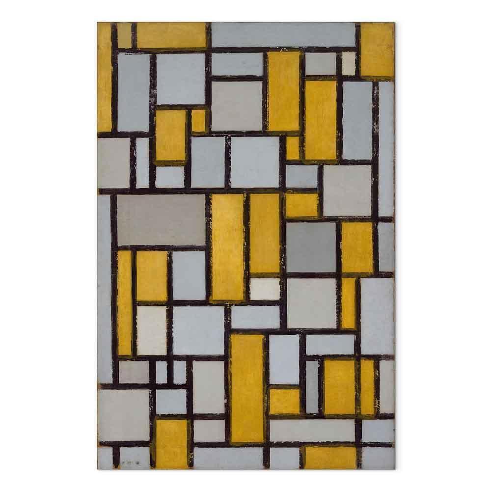Obraz - Piet Mondrian – Kompozycja z siatką 1