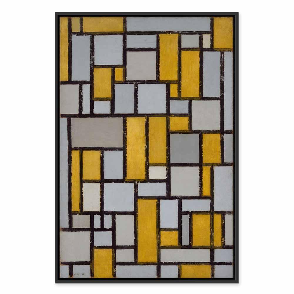 Obraz - Piet Mondrian – Kompozycja z siatką 1