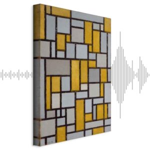 Obraz - Piet Mondrian – Kompozycja z siatką 1