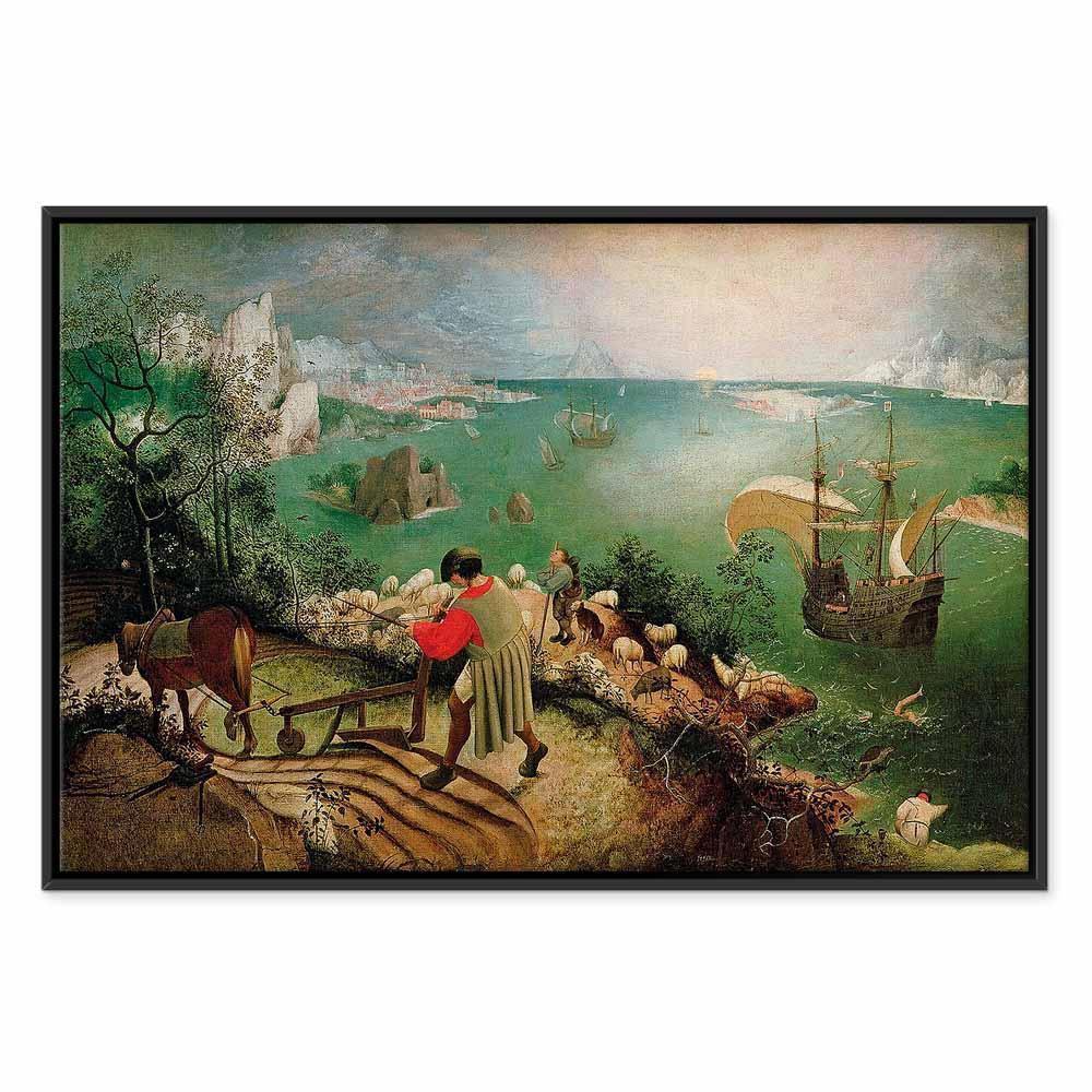 Obraz - Pieter Bruegel (starszy) – Pejzaż z upadkiem Ikara