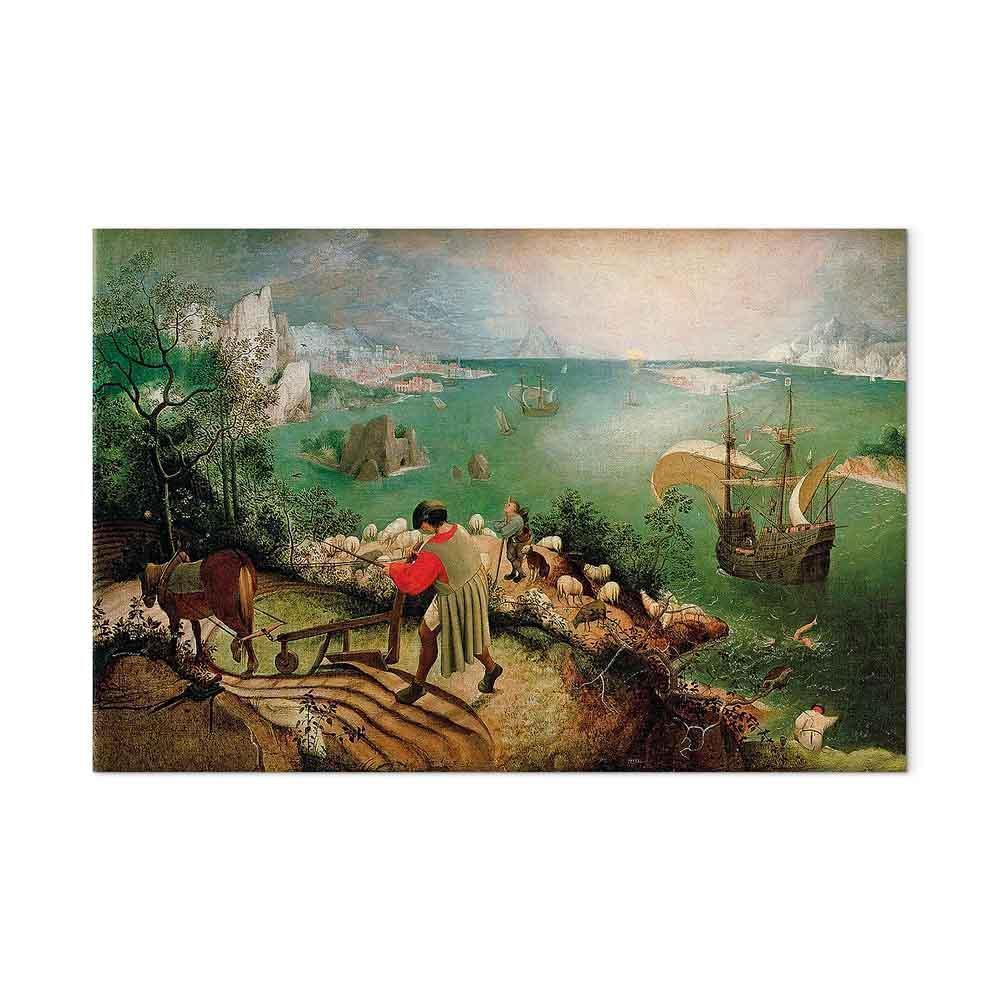 Obraz - Pieter Bruegel (starszy) – Pejzaż z upadkiem Ikara