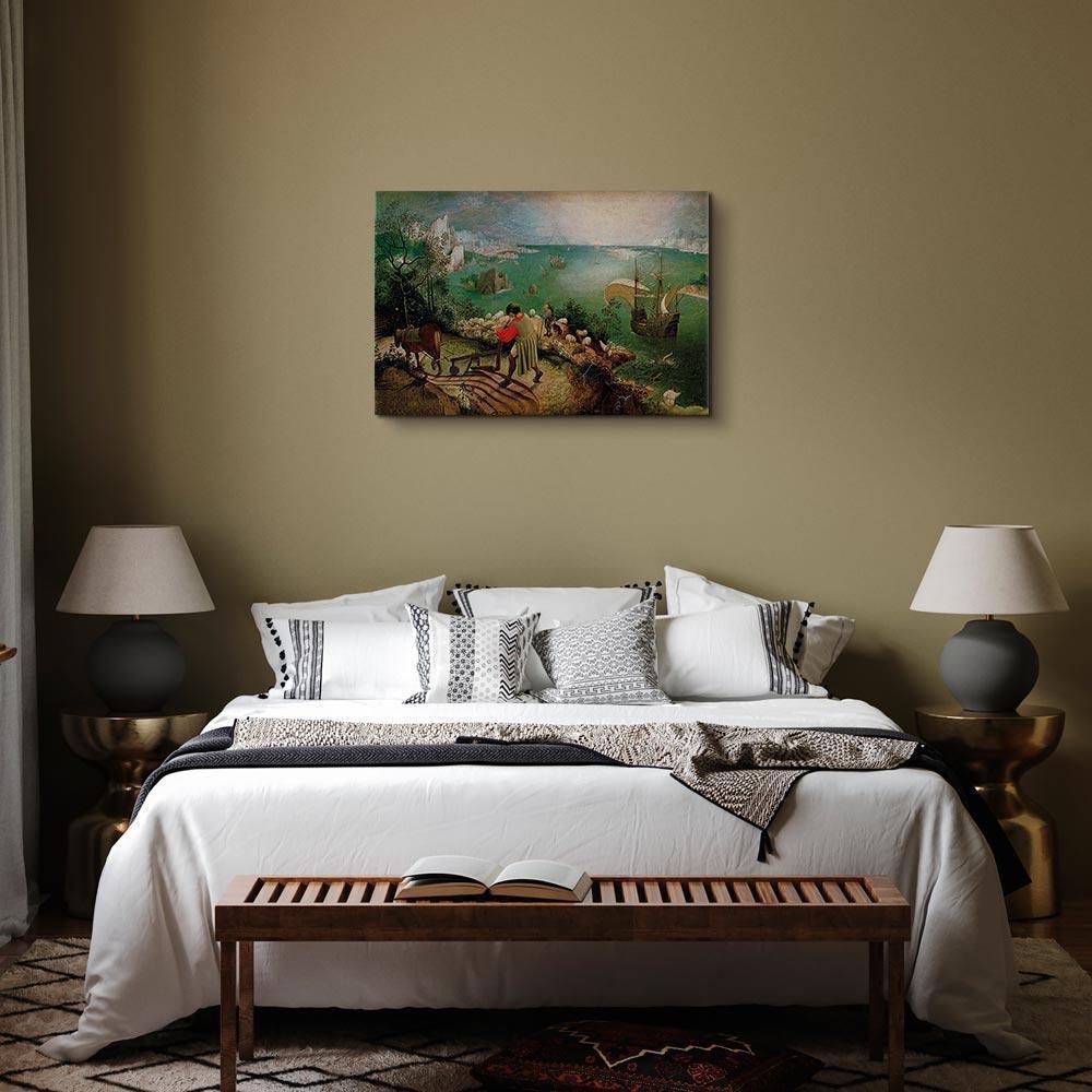 Obraz - Pieter Bruegel (starszy) – Pejzaż z upadkiem Ikara