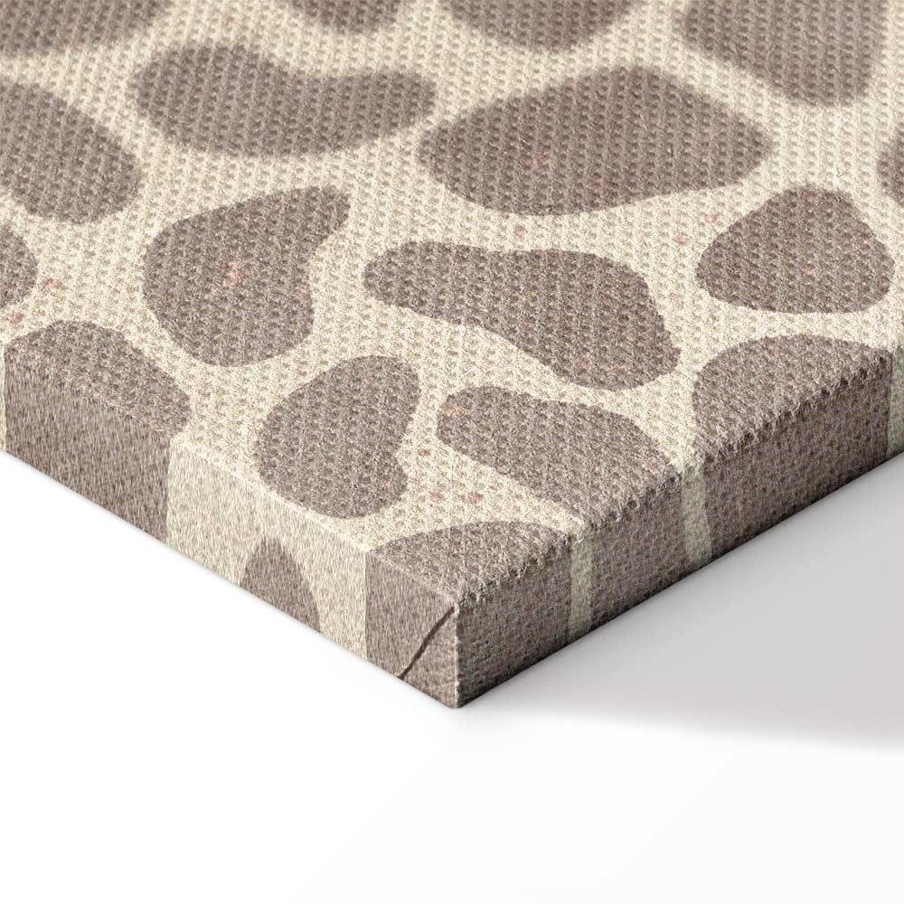 Obraz - Plac Solny - kolorowe ilustrowane kamieniczki na tle nieba z chmurami