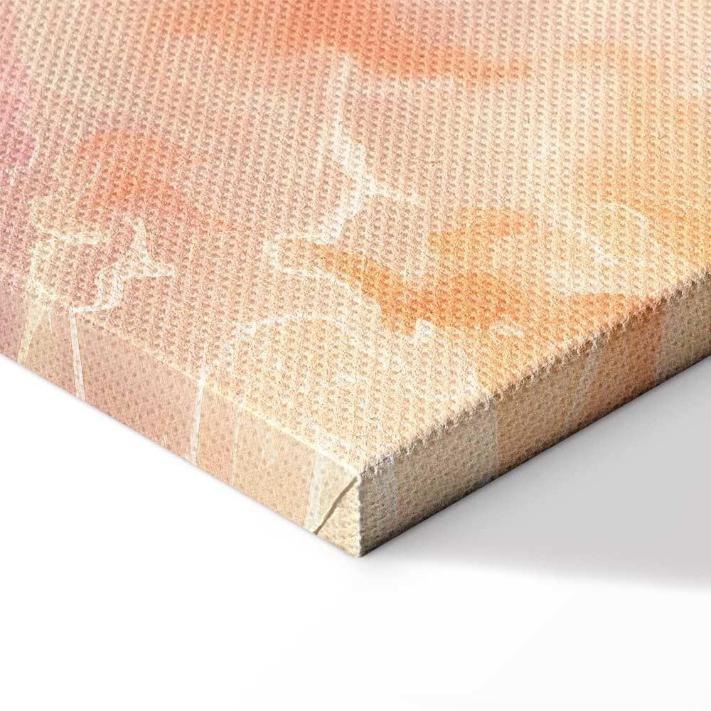 Obraz - Płomienne Barwy - dynamiczne kształty w kolorach ognia i różu