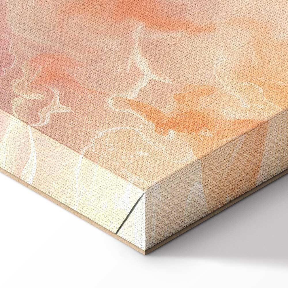 Obraz - Płomienne Barwy - dynamiczne kształty w kolorach ognia i różu