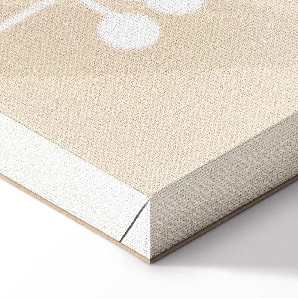 Obraz - Poranek na polanie - pastelowe różnorodne rośliny na beżowym tle