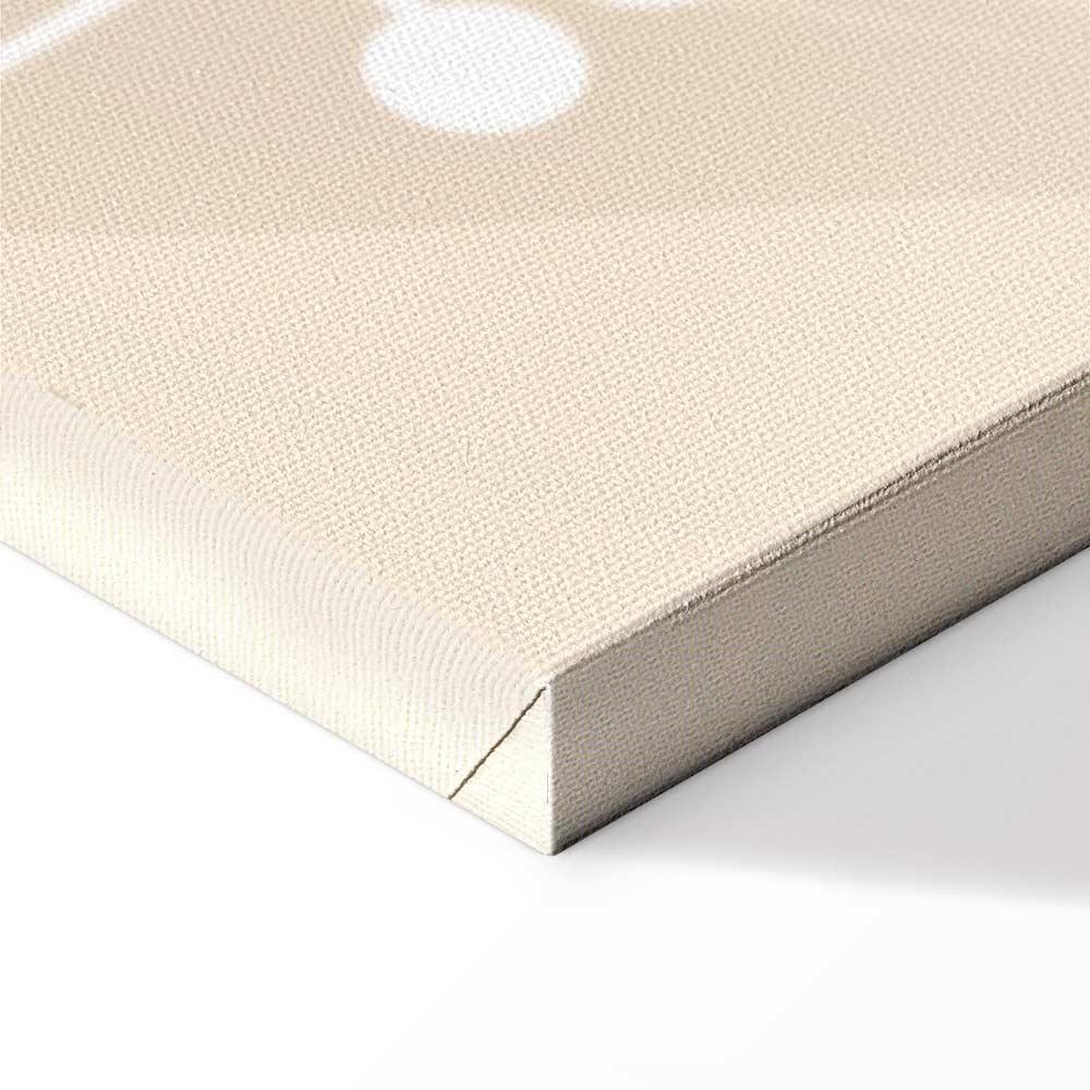 Obraz - Poranek na polanie - pastelowe różnorodne rośliny na beżowym tle