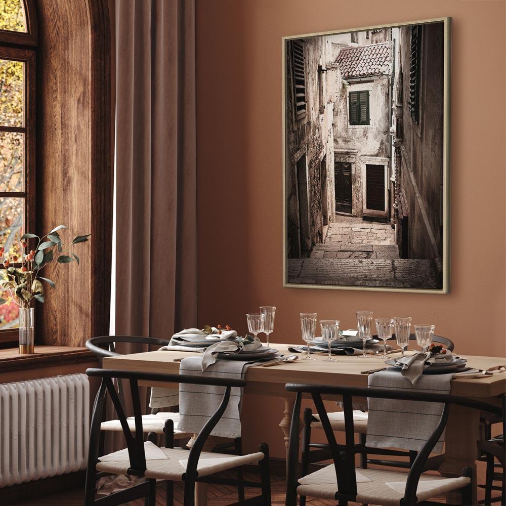 Obraz - Retro uliczka (1-częściowy) pionowy