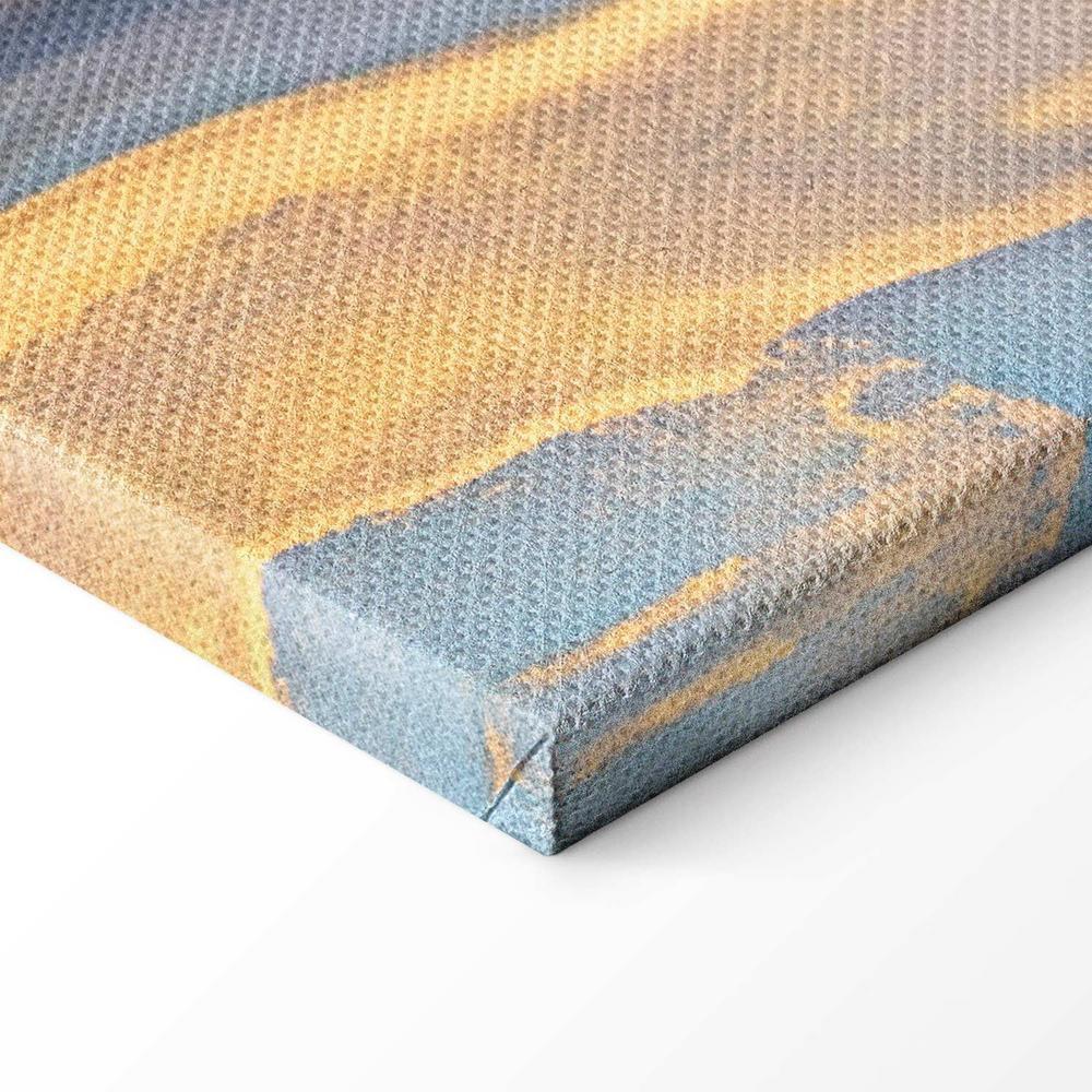 Obraz - Różowo-niebieski marmur - abstrakcyjna akwarela z dodatkiem złota