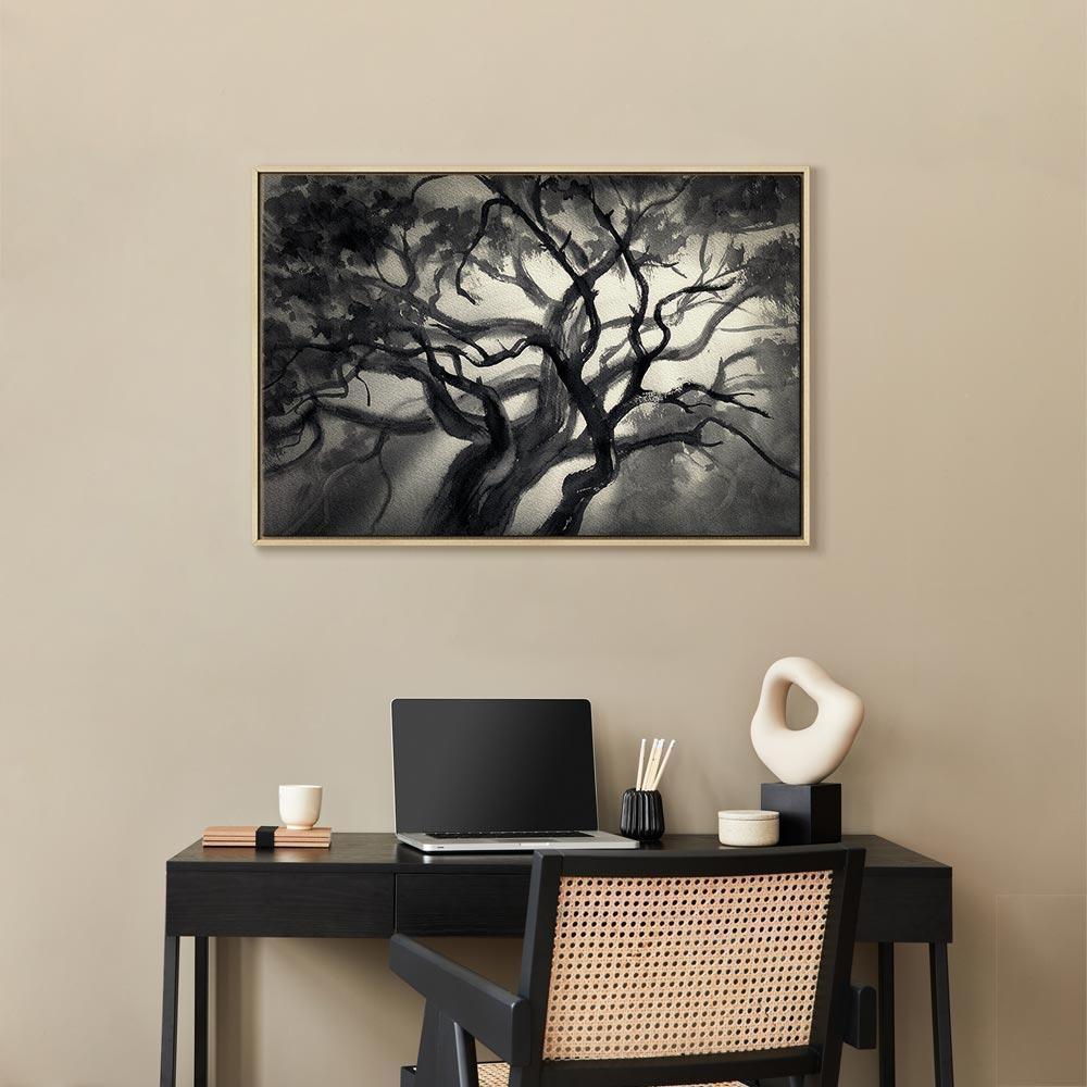 Obraz - Rozświetlone gałęzie (1-częściowy) szeroki