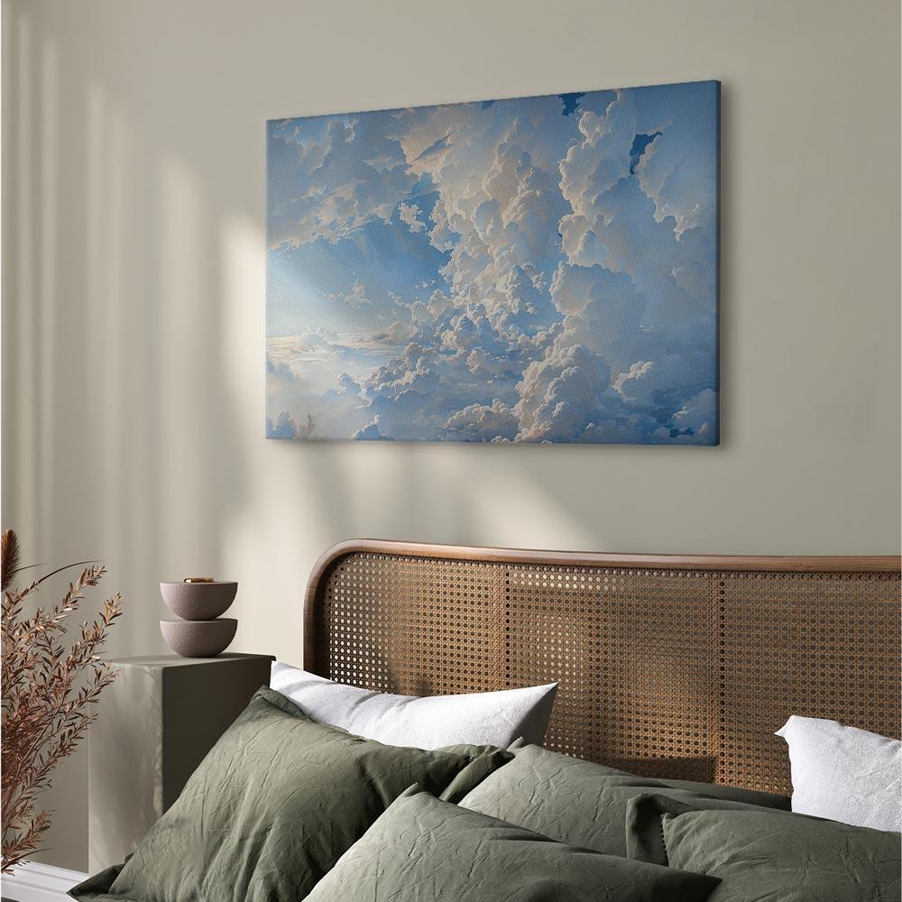 Obraz - Słońce odkrywające tajemnice chmur: Spektakularne obrazy na niebie