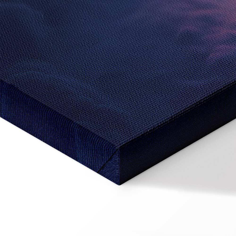 Obraz - Słońce w ukryciu: złote oblicze nieba nad chmurnym morzem