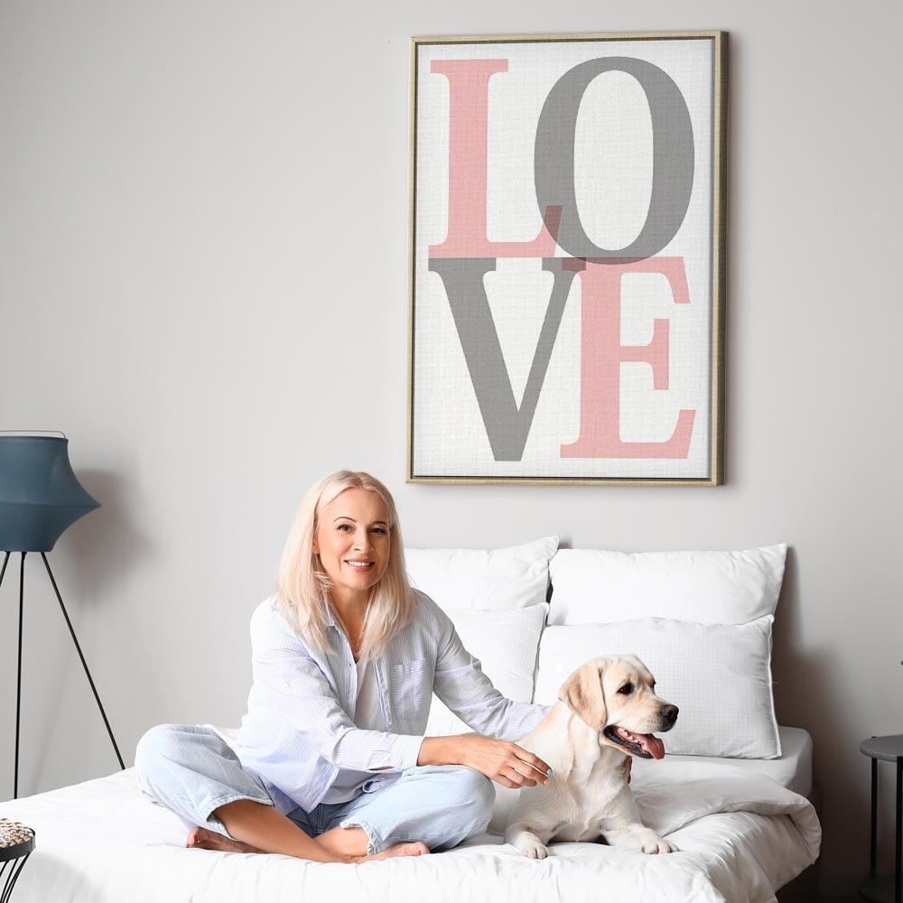 Obraz - Szara miłość (1-częściowy) pionowy