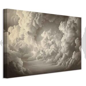 Obraz - Szept rozświetlonych chmur: Miękka gra światła w teatrze niebios