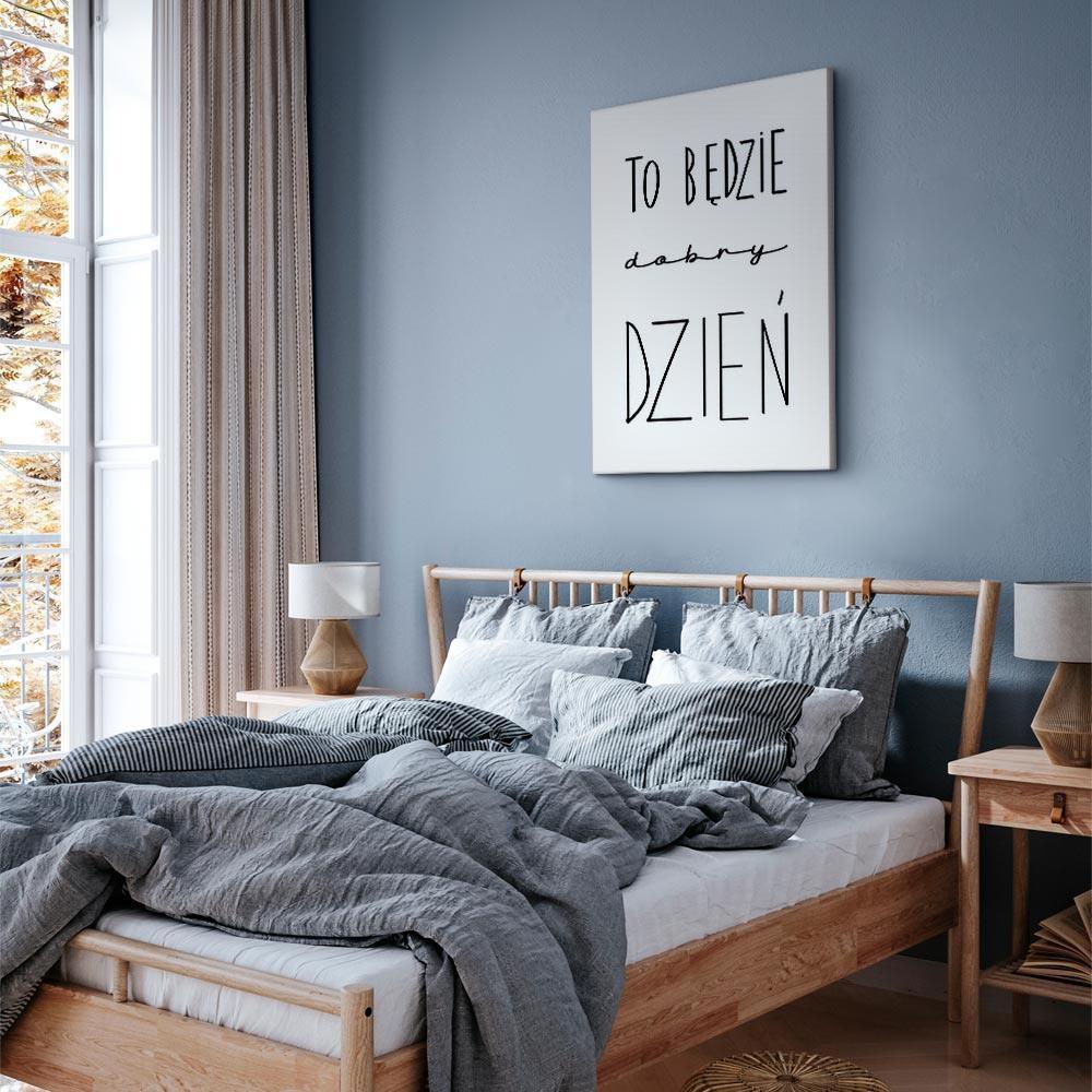 Obraz - Sztuka słów (1-częściowy) - inspirujący czarny napis na białym tle