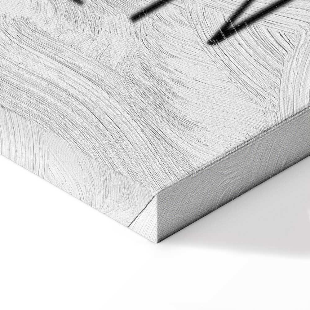 Obraz - Sztuka słów (1-częściowy) - inspirujący czarny napis na białym tle