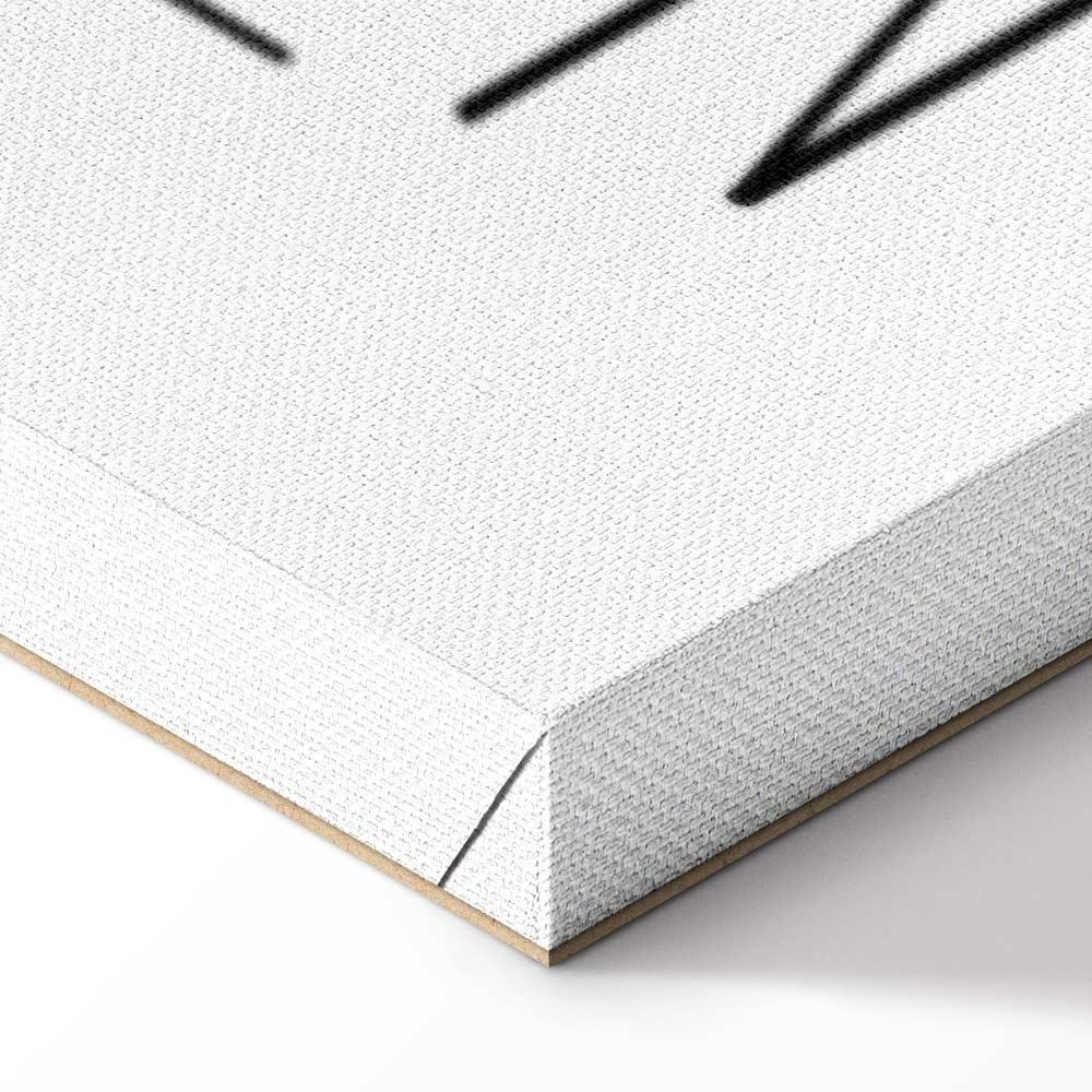 Obraz - Sztuka słów (1-częściowy) - inspirujący czarny napis na białym tle