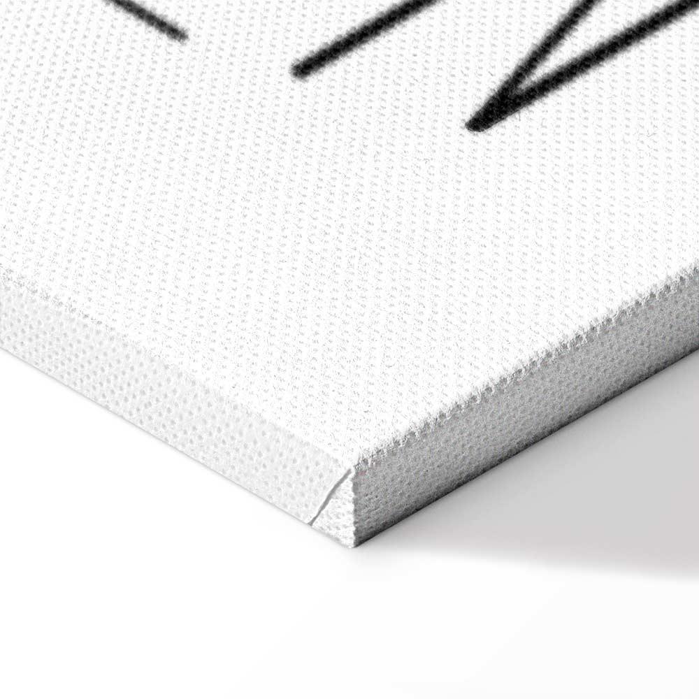 Obraz - Sztuka słów (1-częściowy) - inspirujący czarny napis na białym tle