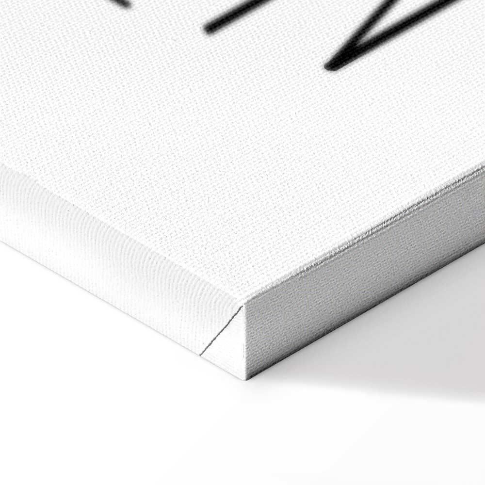 Obraz - Sztuka słów (1-częściowy) - inspirujący czarny napis na białym tle