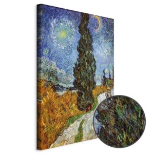 Obraz - Vincent van Gogh – Droga z cyprysem i gwiazdą