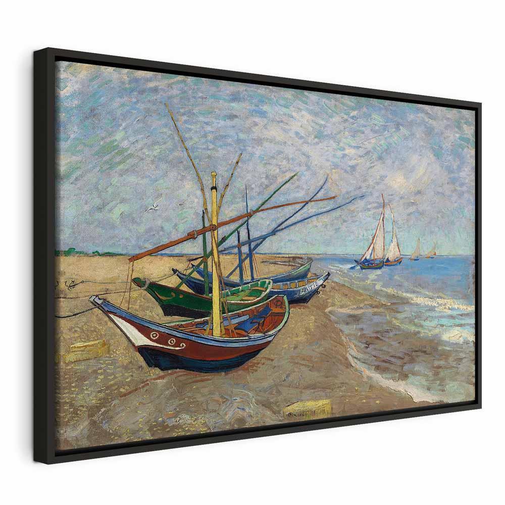 Obraz - Vincent van Gogh – Łodzie rybackie na plaży