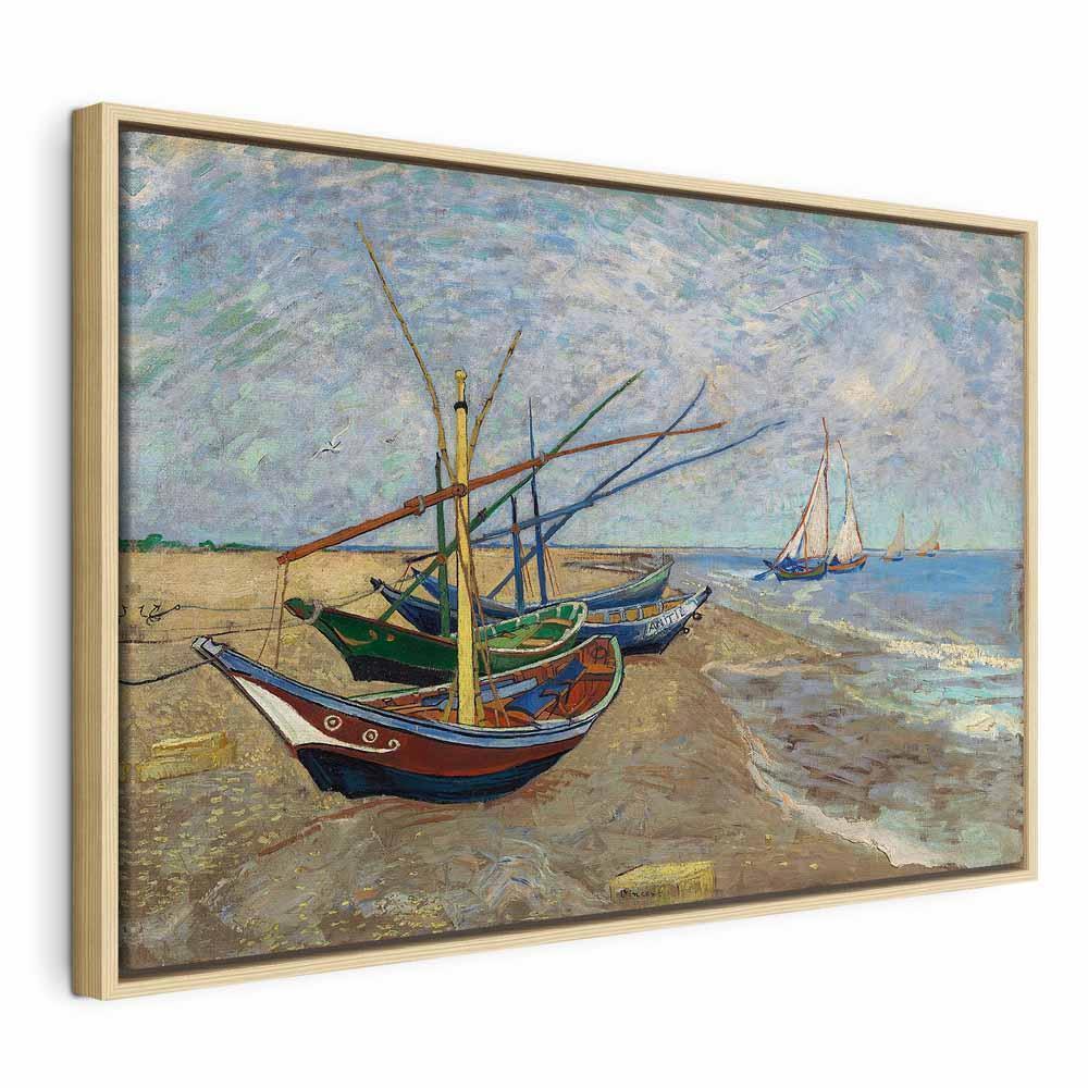 Obraz - Vincent van Gogh – Łodzie rybackie na plaży